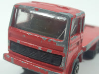 Vintage Majorette Renault Semi Delivery Truck Red 1/100 Die Cast Toy Car Vehicle Made in France