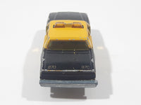 Vintage Majorette No. 240 Chevrolet Impala 444 Taxi Cab Black and Yellow 1/69 Scale Die Cast Toy Car Vehicle - Missing Doors