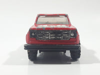 Vintage Yat Ming Road Tough Sport Team No. 8314 Pickup Truck 4x4 Sport Red Die Cast Toy Car Vehicle with Opening Doors 4 3/4" Long