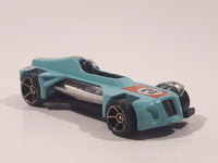 2006 Hot Wheels First Editions Med-Evil Light Blue Die Cast Toy Race Car Vehicle