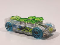 2017 Hot Wheels X-Raycers What-4-2 Clear and Transparent Green Die Cast Toy Race Car Vehicle