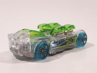 2017 Hot Wheels X-Raycers What-4-2 Clear and Transparent Green Die Cast Toy Race Car Vehicle