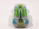 2017 Hot Wheels X-Raycers What-4-2 Clear and Transparent Green Die Cast Toy Race Car Vehicle