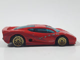 2000 Hot Wheels Jaguar XJ220 Red Die Cast Toy Car Vehicle