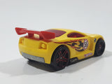 2010 Hot Wheels Police Pursuit Power Rage Yellow #55 Plastic Body Die Cast Toy Car Vehicle