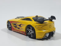 2009 Hot Wheels Raceway Fire Station Mercy Breaker Yellow Die Cast Toy Car Vehicle
