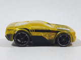 2013 Hot Wheels HW Racing: X‑Raycers Horseplay Transparent Yellow Die Cast Toy Car Vehicle
