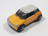 2002 Hot Wheels First Editions 2001 Mini Cooper Pearl Dark Yellow with White Roof Die Cast Toy Car Vehicle
