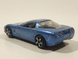 Maisto '97 Chevrolet Corvette Metallic Light Blue Die Cast Toy Car Vehicle