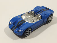 2007 Hot Wheels Ford GTX1 Enamel Blue Die Cast Toy Car Vehicle