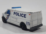 2017 Matchbox Police Ford Panel Van White Die Cast Toy Car Vehicle