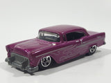 2009 Hot Wheels Treasure Hunt '55 Chevy Metalflake Magenta Pink Die Cast Toy Classic Car Vehicle