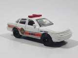 2009 Matchbox Fire Ford Crown Victoria Fire Chief White Die Cast Toy Car Vehicle