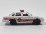 2009 Matchbox Fire Ford Crown Victoria Fire Chief White Die Cast Toy Car Vehicle