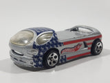 2002 Hot Wheels Star Spangled Deora II Silver Die Cast Toy Car Vehicle