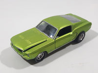 2019 Castline 1968 Ford Mustang Lime Green Die Cast Toy Car Vehicle with Opening Doors and Hood Missing Motor and Seats