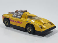 1981 Hot Wheels Cannonade Yellow Die Cast Toy Race Car Vehicle w/ Opening Hood - Hong Kong