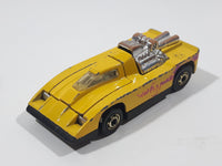 1981 Hot Wheels Cannonade Yellow Die Cast Toy Race Car Vehicle w/ Opening Hood - Hong Kong