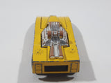 1981 Hot Wheels Cannonade Yellow Die Cast Toy Race Car Vehicle w/ Opening Hood - Hong Kong