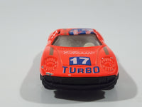 Vintage Yat Ming Lamborghini Miura Classic 17 Turbo Bright Neon Orange Die Cast Toy Car Vehicle