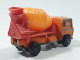 Vintage Universal Products No. M1006 Cabover Semi Truck Cement Mixer Orange Red YellowDie Cast Toy Car Vehicle Made in Hong Kong