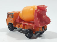 Vintage Universal Products No. M1006 Cabover Semi Truck Cement Mixer Orange Red YellowDie Cast Toy Car Vehicle Made in Hong Kong