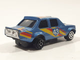 Vintage Summer No. S678 Fiat Abarth 131 NIKE #43 Blue Die Cast Toy Car Vehicle Made in Hong Kong