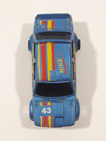 Vintage Summer No. S678 Fiat Abarth 131 NIKE #43 Blue Die Cast Toy Car Vehicle Made in Hong Kong