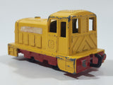 Vintage 1978 Lesney Matchbox Superfast No. 24 Shunter Train Locomotive Yellow Die Cast Toy Car Railway Railroad Vehicle