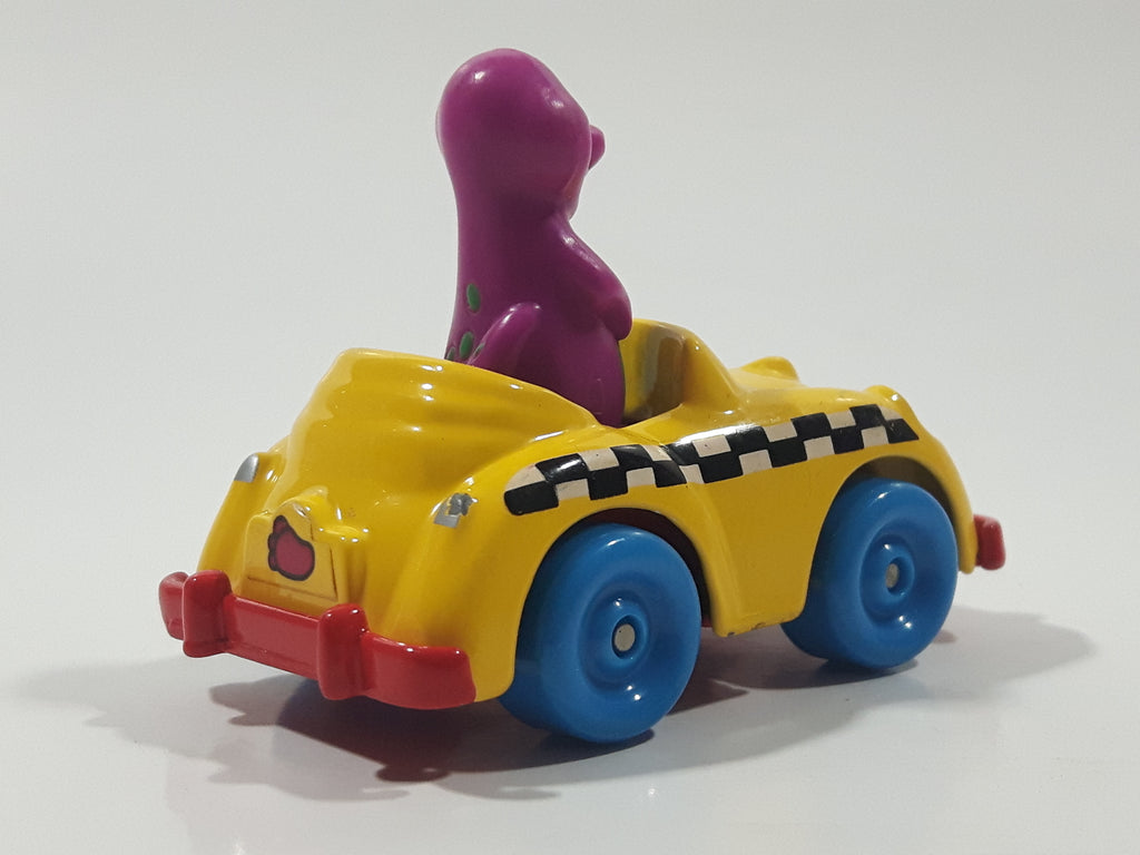 1993 The Lyons Group Kid Dimensions Barney The Dinosaur Taxi Cab Yello ...