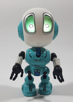 Ming Ying Talking Metal Robot 6 4 3/4" Tall Toy Action Figure with Light Up Eyes