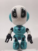 Ming Ying Talking Metal Robot 6 4 3/4" Tall Toy Action Figure with Light Up Eyes