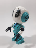 Ming Ying Talking Metal Robot 6 4 3/4" Tall Toy Action Figure with Light Up Eyes