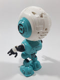 Ming Ying Talking Metal Robot 6 4 3/4" Tall Toy Action Figure with Light Up Eyes