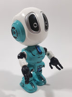 Ming Ying Talking Metal Robot 6 4 3/4" Tall Toy Action Figure with Light Up Eyes