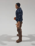 Chap Mei Style Dark Blue Shirt Brown Pants Man 4" Tall Toy Action Figure