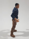 Chap Mei Style Dark Blue Shirt Brown Pants Man 4" Tall Toy Action Figure