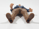 Chap Mei Style Dark Blue Shirt Brown Pants Man 4" Tall Toy Action Figure