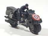 Captain America Riding Motorcycle 4" Long Toy Figure