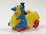 1991 McDonald's Batman Returns Penguin in Umbrella Roto-Roadster Car 3" Long Plastic Toy Figure Vehicle