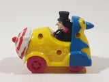 1991 McDonald's Batman Returns Penguin in Umbrella Roto-Roadster Car 3" Long Plastic Toy Figure Vehicle