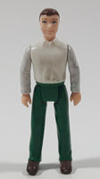 Fisher Price Loving Family Sweet Streets Horse & Carriage Man White Shirt Green Pants 3" Tall Toy Figure