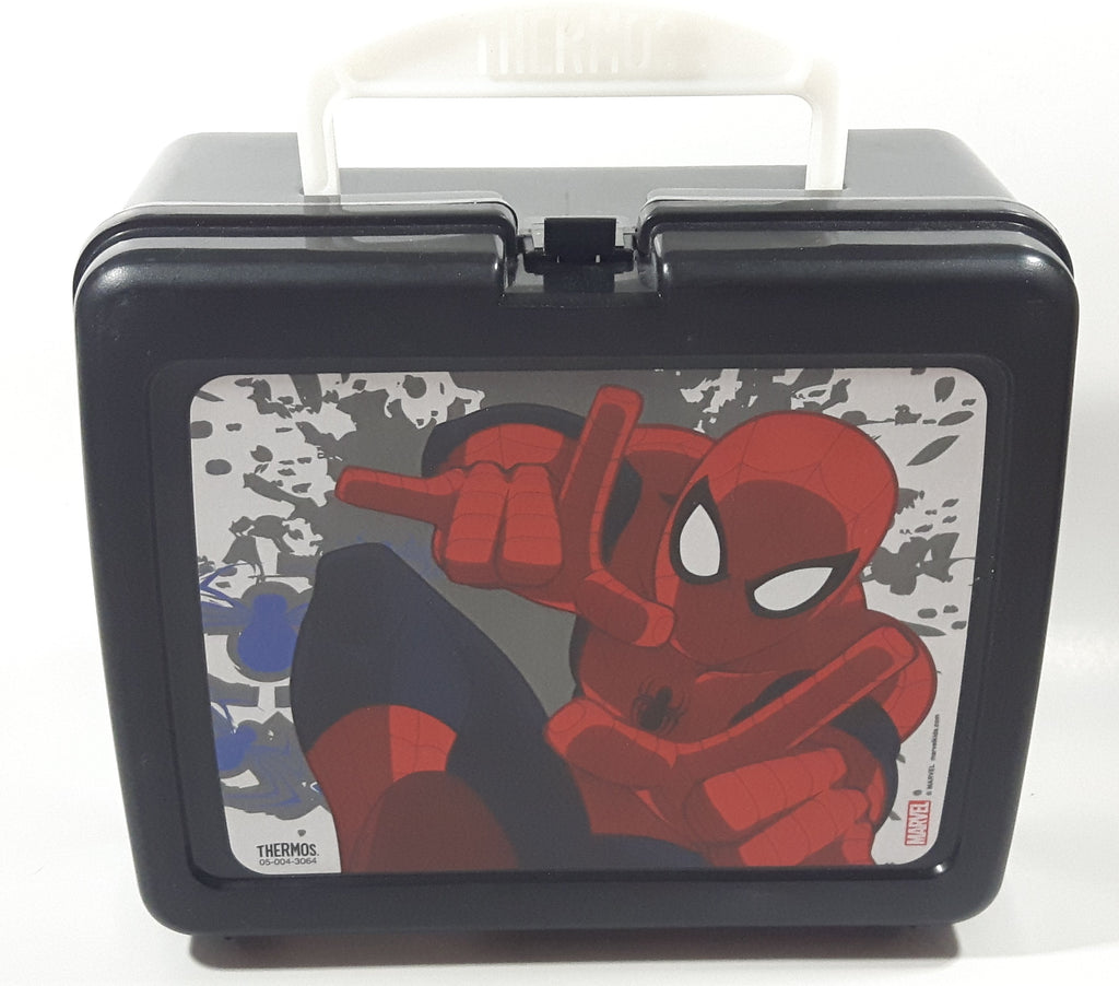 Thermos Marvel Spider-Man Black Plastic Lunch Box Container – Treasure ...