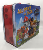 2014 Spin Master Paw Patrol All Paws On Deck! Embossed Tin Metal Lunch Box Container