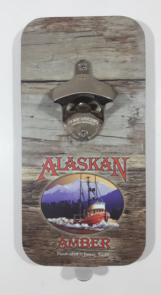 Clink N Drink Alaskan Amber Handcrafted in Juneau Alaska Metal Wall Mount Beer Bottle Opener