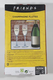 2021 WBEI Friends The Television Series Champagne Flutes Mrs. Ross Mr. Rachel 8 1/2" Tall Glass Cup Set New in Box