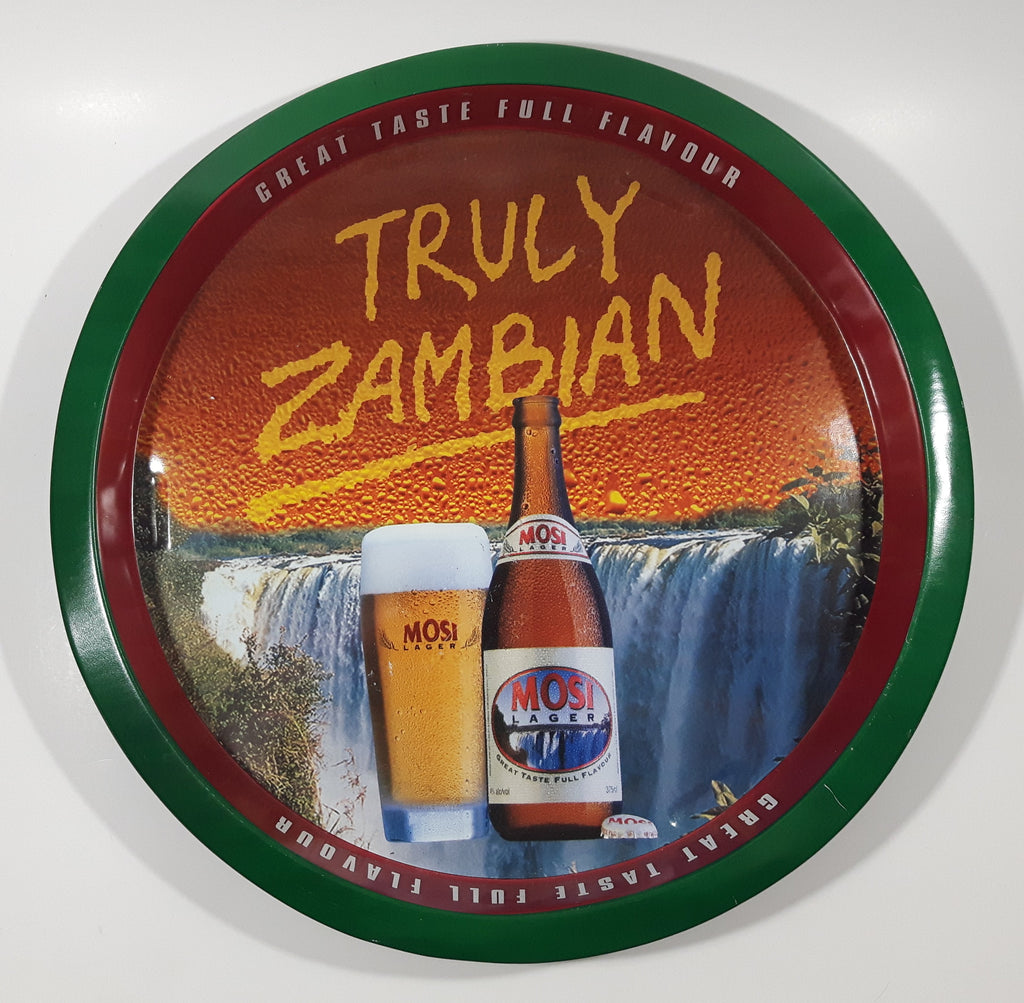 Mosi Lager Beer Truly Zambian "Great Taste Full Flavour" 13 1/4" Metal