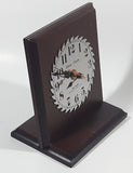 Sears Craftsman Shop Clock The Greatest Name In Tools Saw Blade Wood Plaque Desk Clock