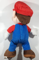 2015 Nintendo Super Mario Large 24" Tall Toy Stuffed Plush Character Pillow with Back Pocket