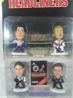 1998 Corinthian Headliners NHL Ice Hockey Top Goalies Richter Brodeur Roy Hasek Figure Set of 4 New in Package